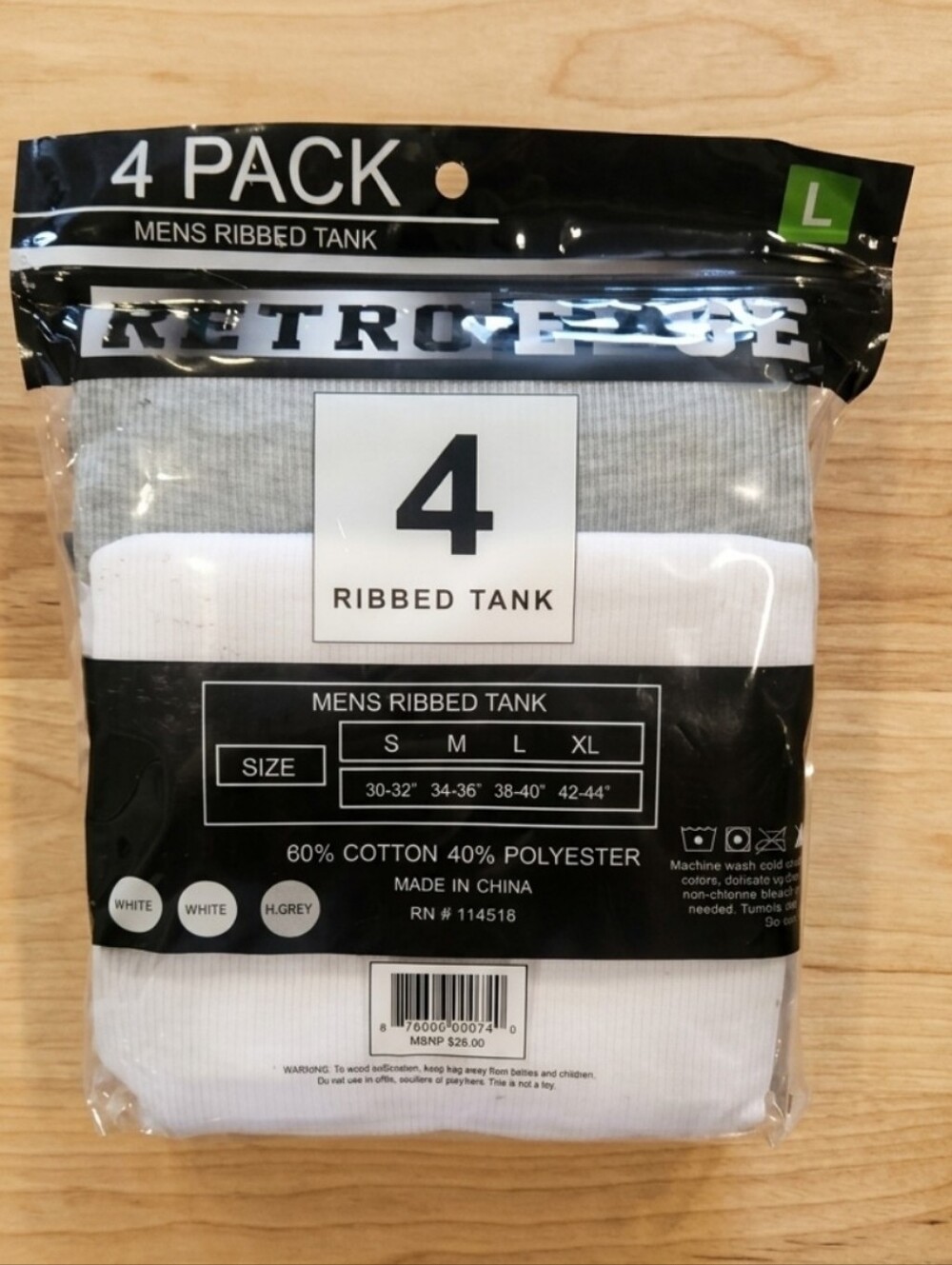 4 Pack Ribbed Tank Tops - Picture 2 of 6